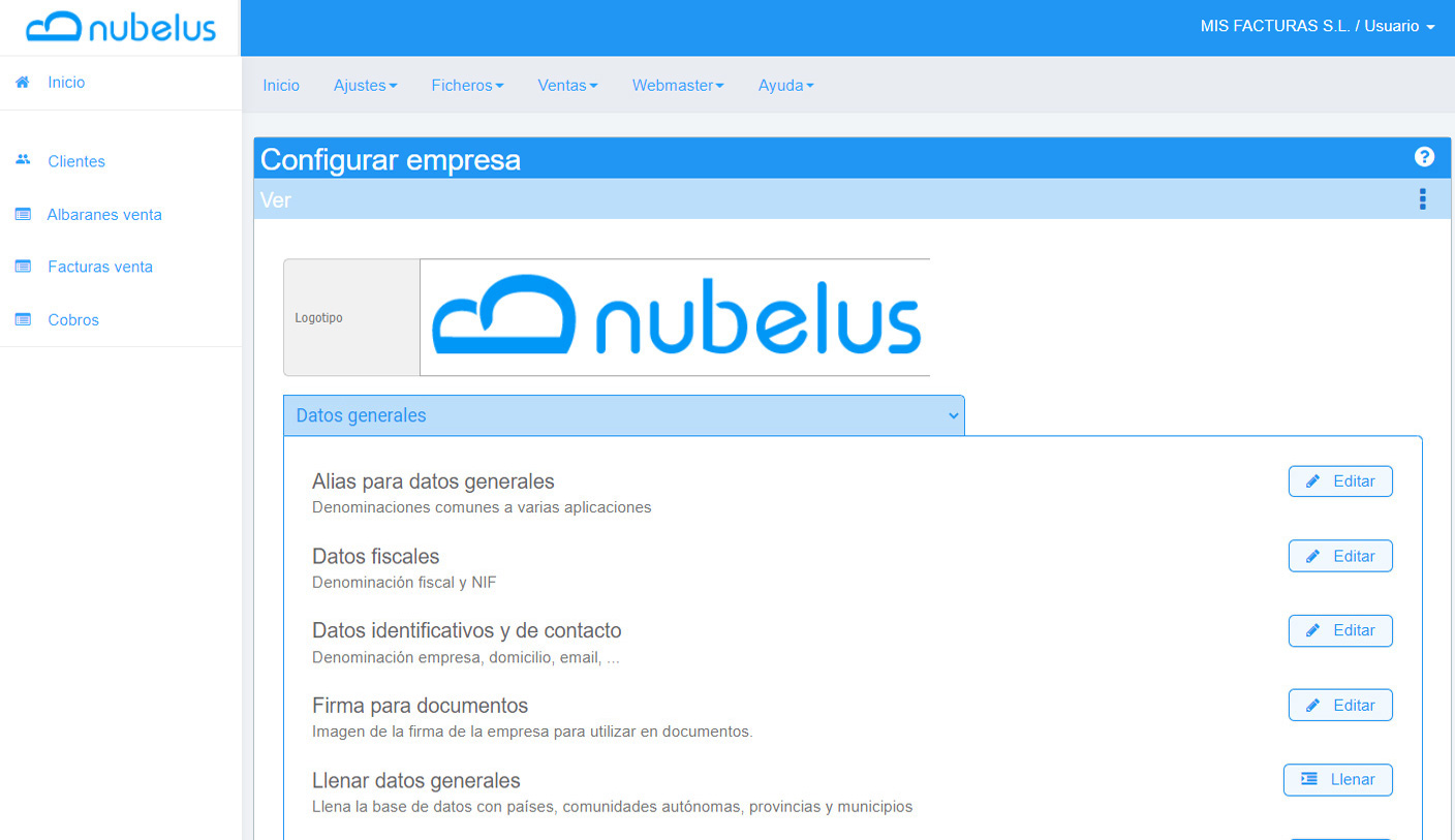 nubelus - Ficha de cliente